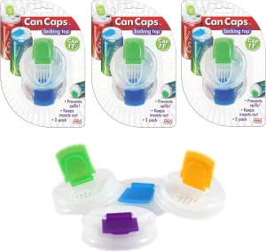 Soda Can Covers 3 Pack (12 pieces) for Carbonated Water or Soft Drink. Best Beer Cans Cover. Easy Clip on Caps Lid Seal Opening for a Fresher Drinking Experience BPA Free