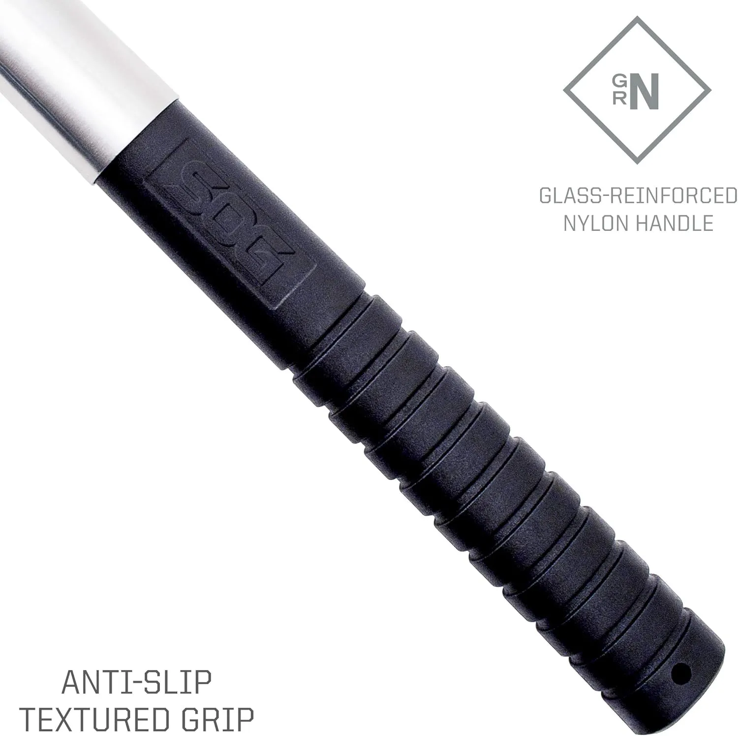 SOG FastHawk Polished Tomahawk - Tactical Axe with Sheath, Throwing Hatchet w/ Hammer Axe Edge for Competition Throwing, Camping, Hunting (F06PN-CP)