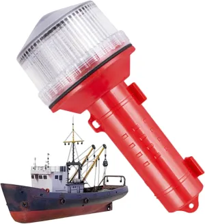Solar Boat Flares, E-Flare Safety Kit, Electronic Boat Distress Flare, Day/Night Marine Flares Signal Replacement Kit for Boats, Marine Safety