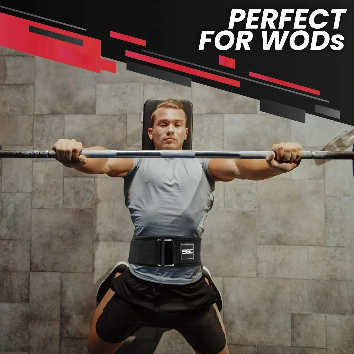 Sonoma Strength Co Quick Locking Weight Lifting Belt - 4-Inch Wide Nylon Belt Back Support for Men and Women - Adjustable Gym Belt for Weightlifting, Powerlifting, Deadlift, Squat, and Workouts