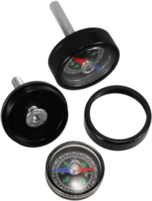 Sosoport 2 Sets Mini Compass for Bikes: Handlebar-Mounted Navigation Tool - Outdoors Directional Aid for Hiking,/Climbing - M6x35 Cycling Compass
