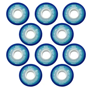 South Bend Components 1/2 Inch x 1429 Inch 70885 PTFE Thread Seal Tape – Teflon Tape for Plumbing, Gas, Water, and Air Systems | Leak-Proof, Durable Thread Tape for Metal and Plastic Pipes (10-Pack)