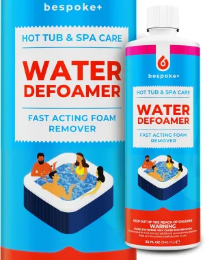 Spa Defoamer for Hot Tub & Hot Tub Foam Eliminator, Spa Anti Foam for Hot Tub Owners to Keep Spa Foam Down & get Foam Out, HotTub Foam Reducer & Spa Bubble Remover (1- Quart)