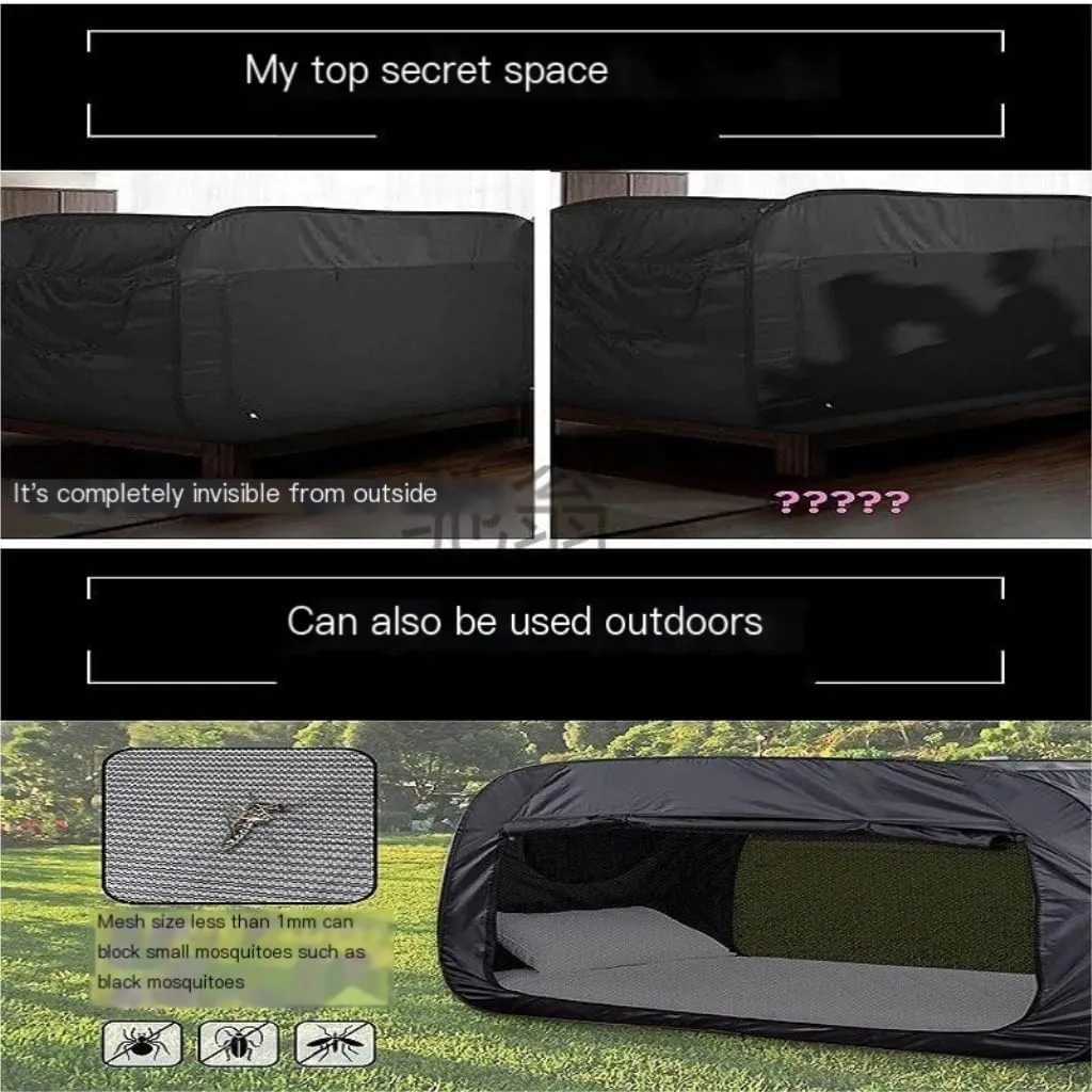 Spacious and Lightweight Camping Double Folding Tent Integrated Student Shade Outdoor Mosquito Net Camping Tent Camping Equipment Outdoor Tent