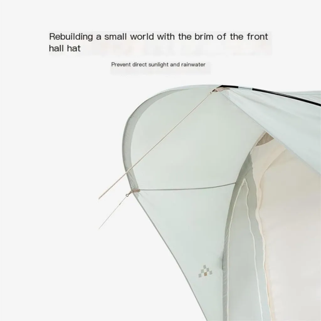 Spacious and Lightweight Camping Tent 2 Rooms and 1 Living Room Inflatable Portable Foldable Rain-Proof Picnic Camping Essentials Outdoor Tent