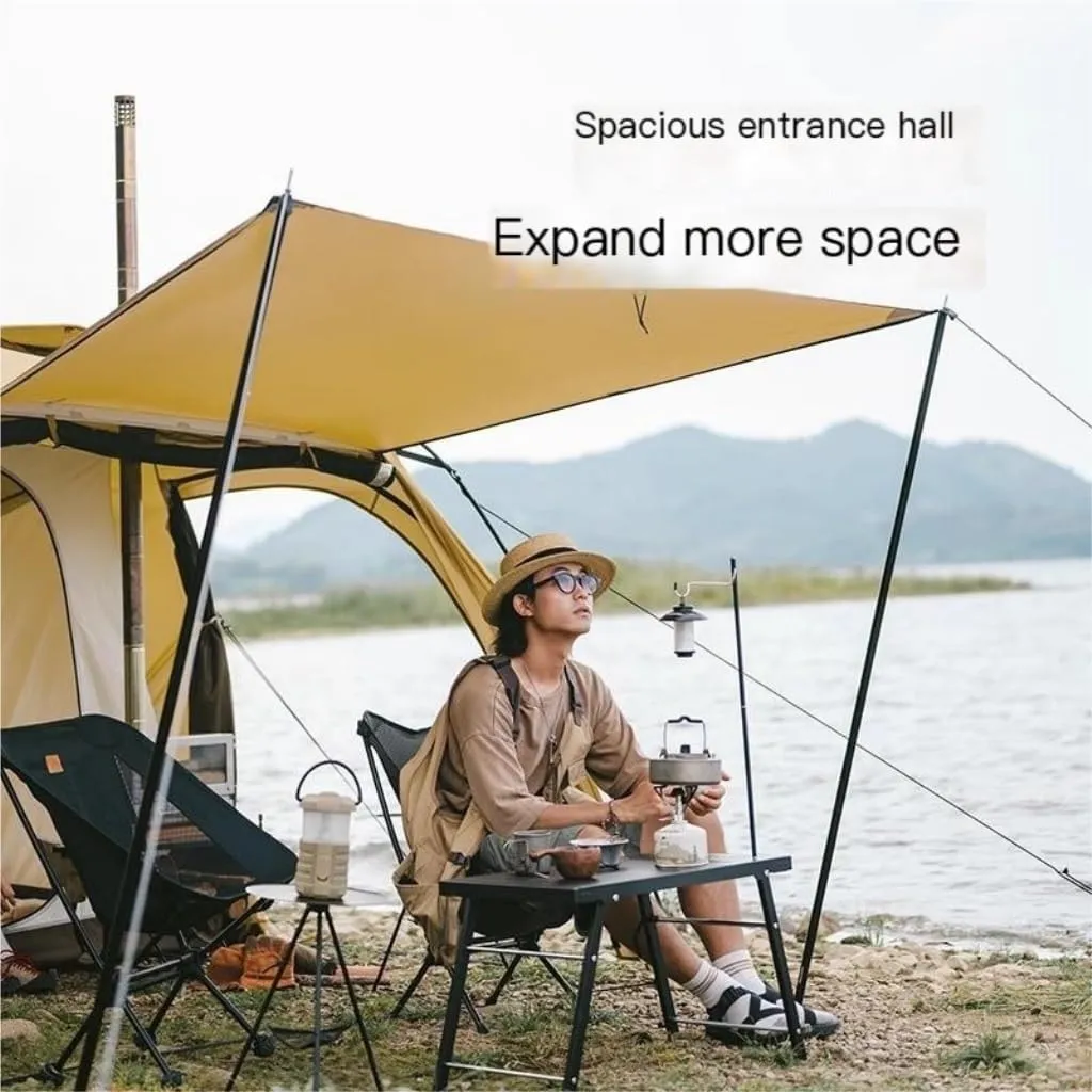 Spacious and Lightweight One-Bedroom and One-Living Tent Outdoor Camping Rainproof, Coldproof and Windproof Tent Camping Equipment Outdoor Tent