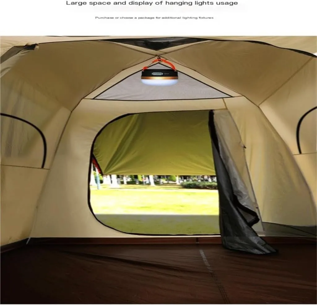 Spacious and Lightweight Outdoor Fully Automatic Double-Layer Sunproof and Rainproof Aluminum Alloy Camping Tent Multi-Person Tent Outdoor Tent