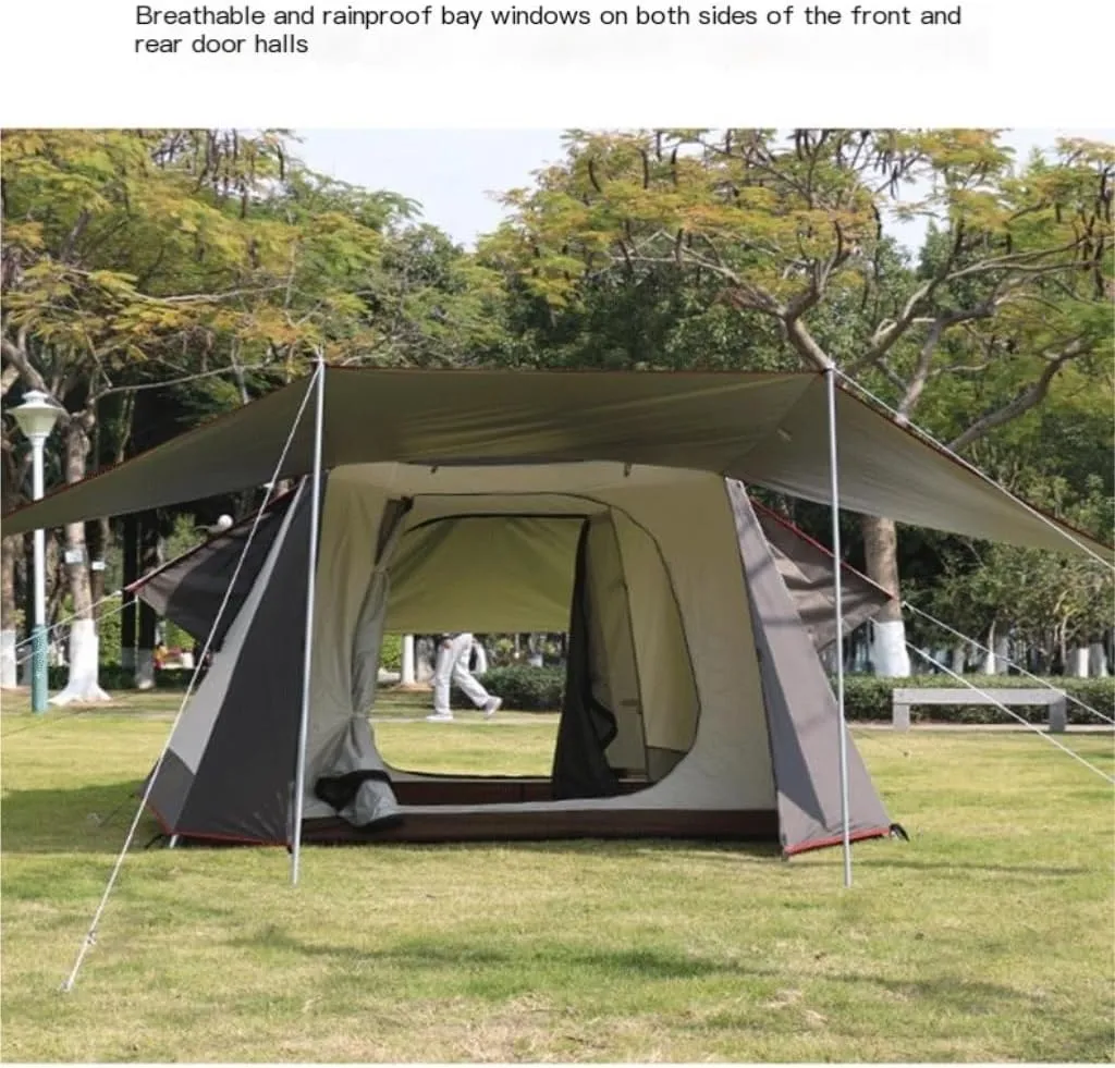 Spacious and Lightweight Outdoor Fully Automatic Double-Layer Sunproof and Rainproof Aluminum Alloy Camping Tent Multi-Person Tent Outdoor Tent