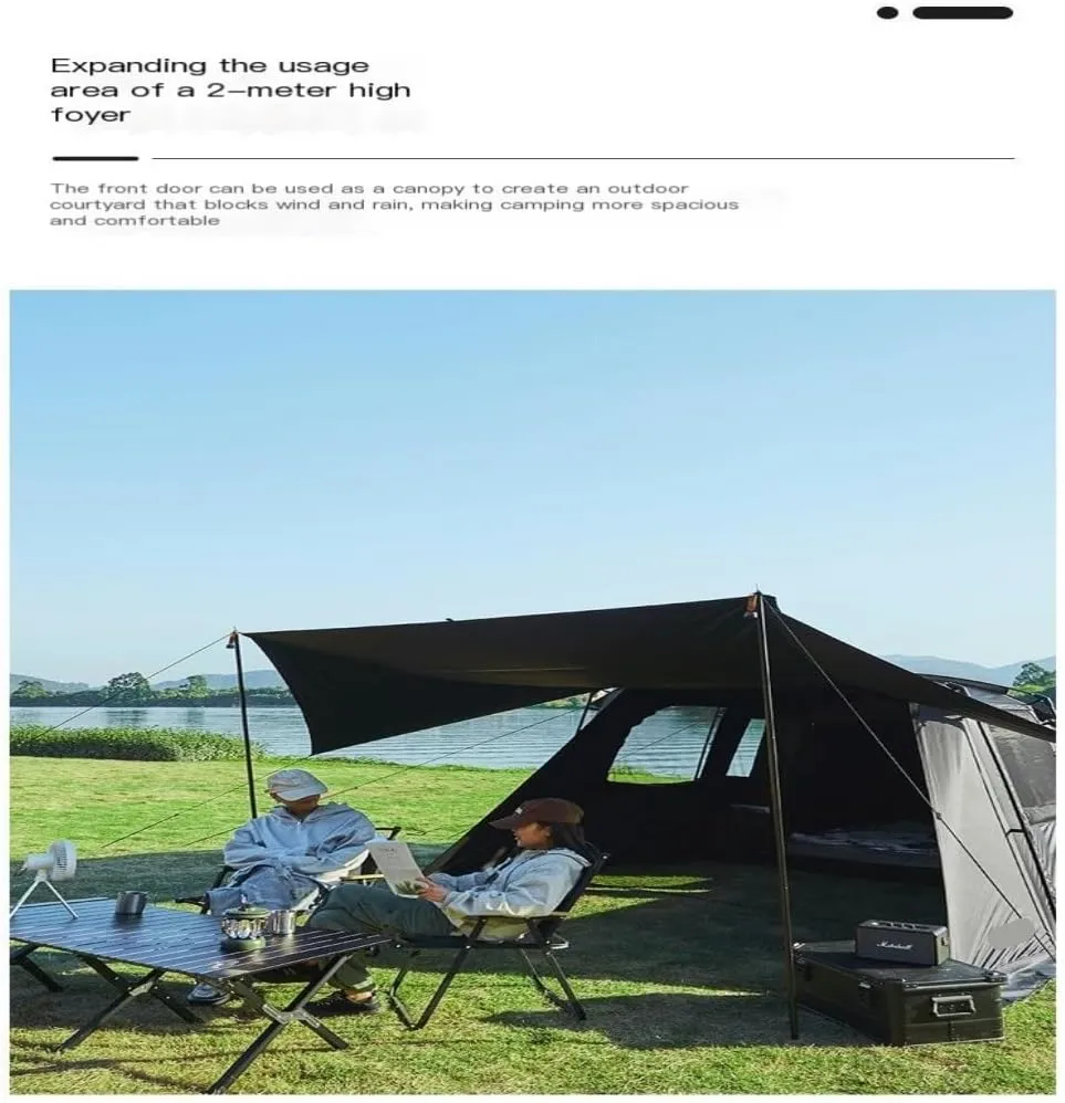 Spacious and Lightweight Outdoor Luxury One-Bedroom and One-Living Tent Outdoor Portable Thickened Rainproof Camping Tent Equipment Outdoor Tent