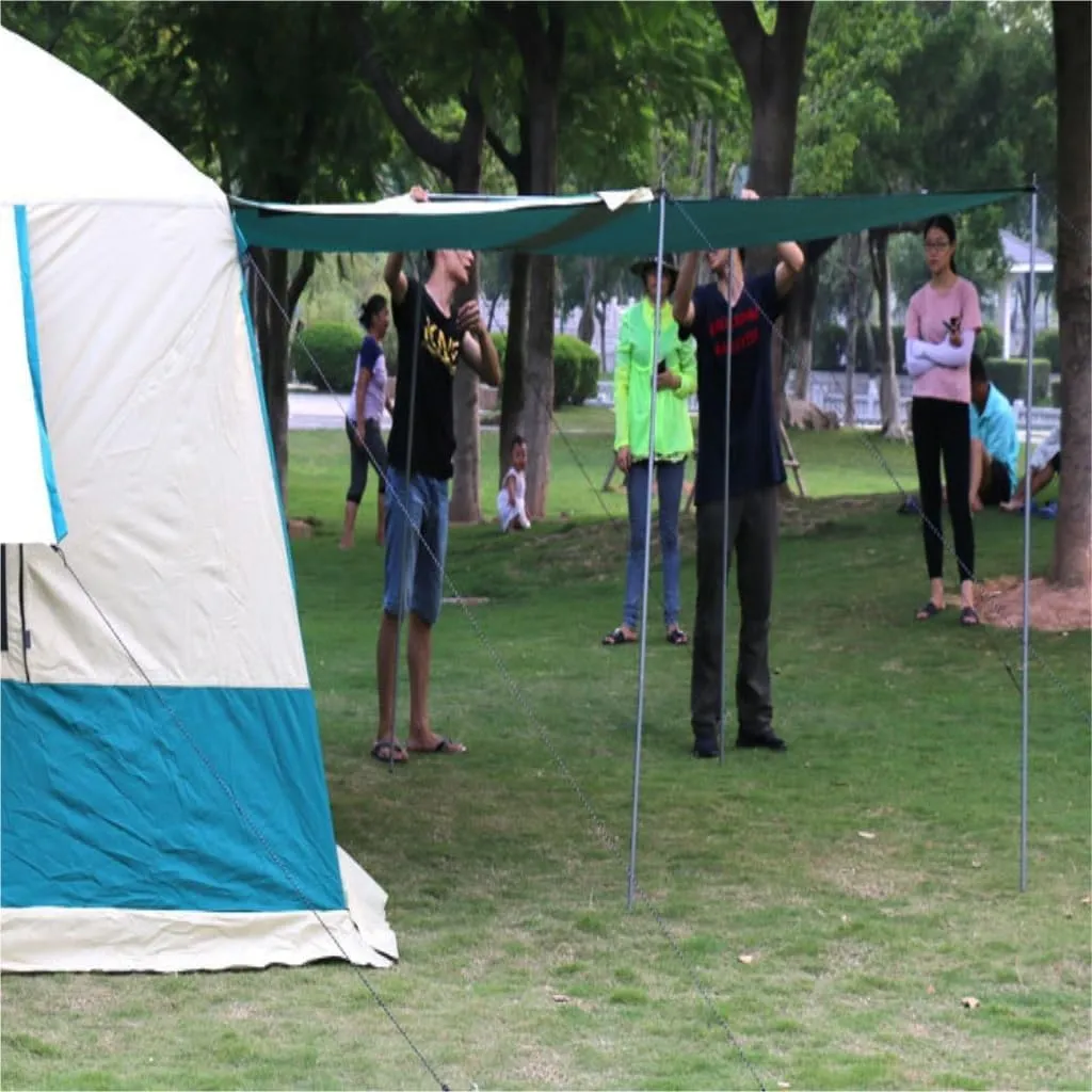Spacious and Lightweight Outdoor Tent for 5-8 People, Rainproof, Thickened, Two-Bedroom and One-Living Room Camping Folding Tent Outdoor Tent