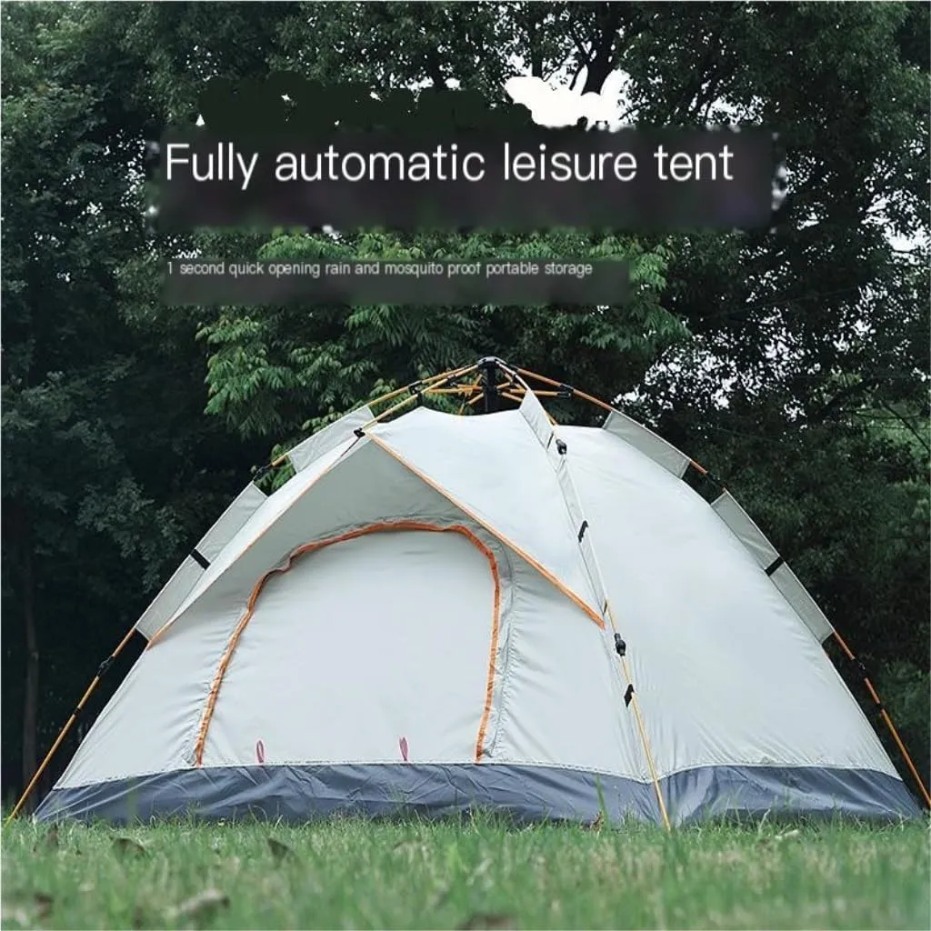 Spacious and Lightweight Tent Outdoor Camping Automatic Tent Quick-Open Camping Fake Double-Layer Folding Camp Tent Camping Equipment Outdoor Tent