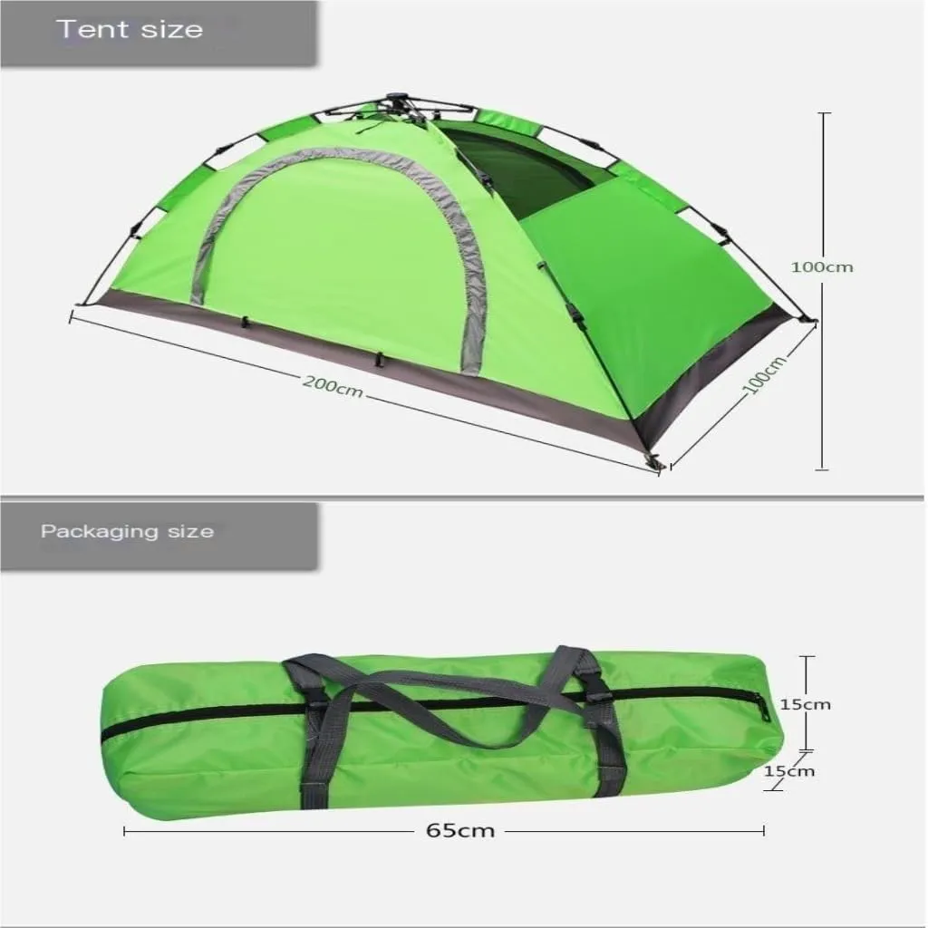 Spacious and Lightweight Tent Rainproof Automatic Tent Free of Setup Quick Open Rainproof Single Tent Portable Outdoor Fishing Outdoor Tent