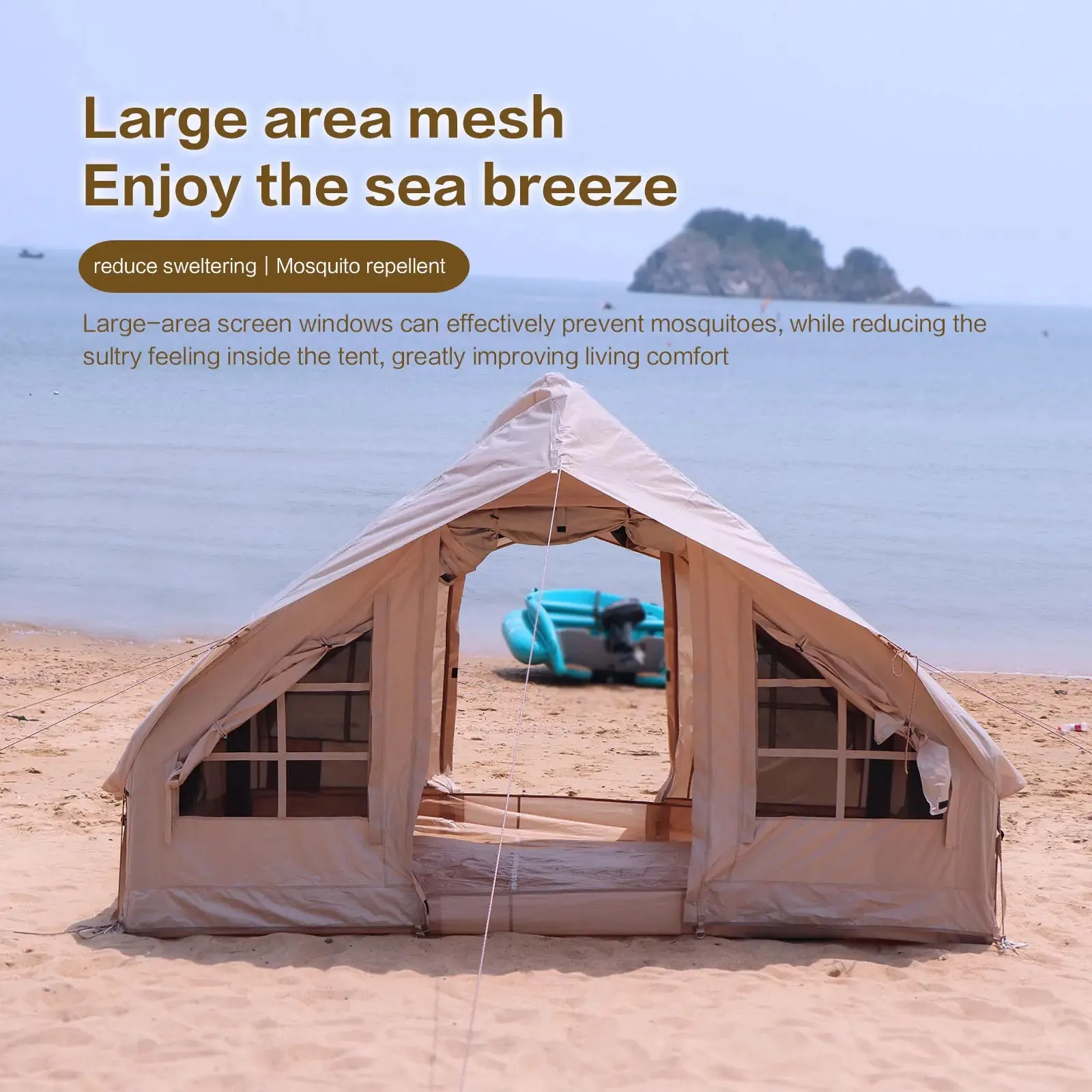 Spacious Inflatable House Tent for Camping