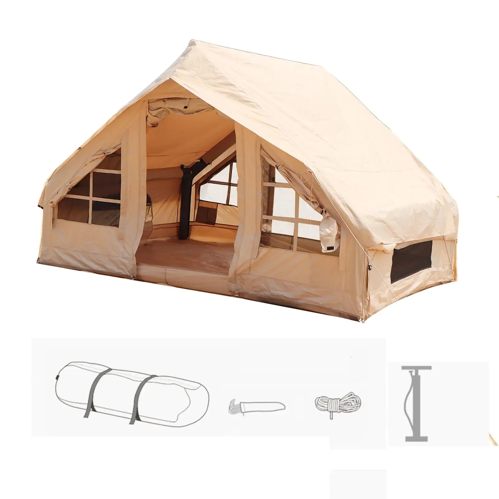 Spacious Inflatable House Tent for Camping