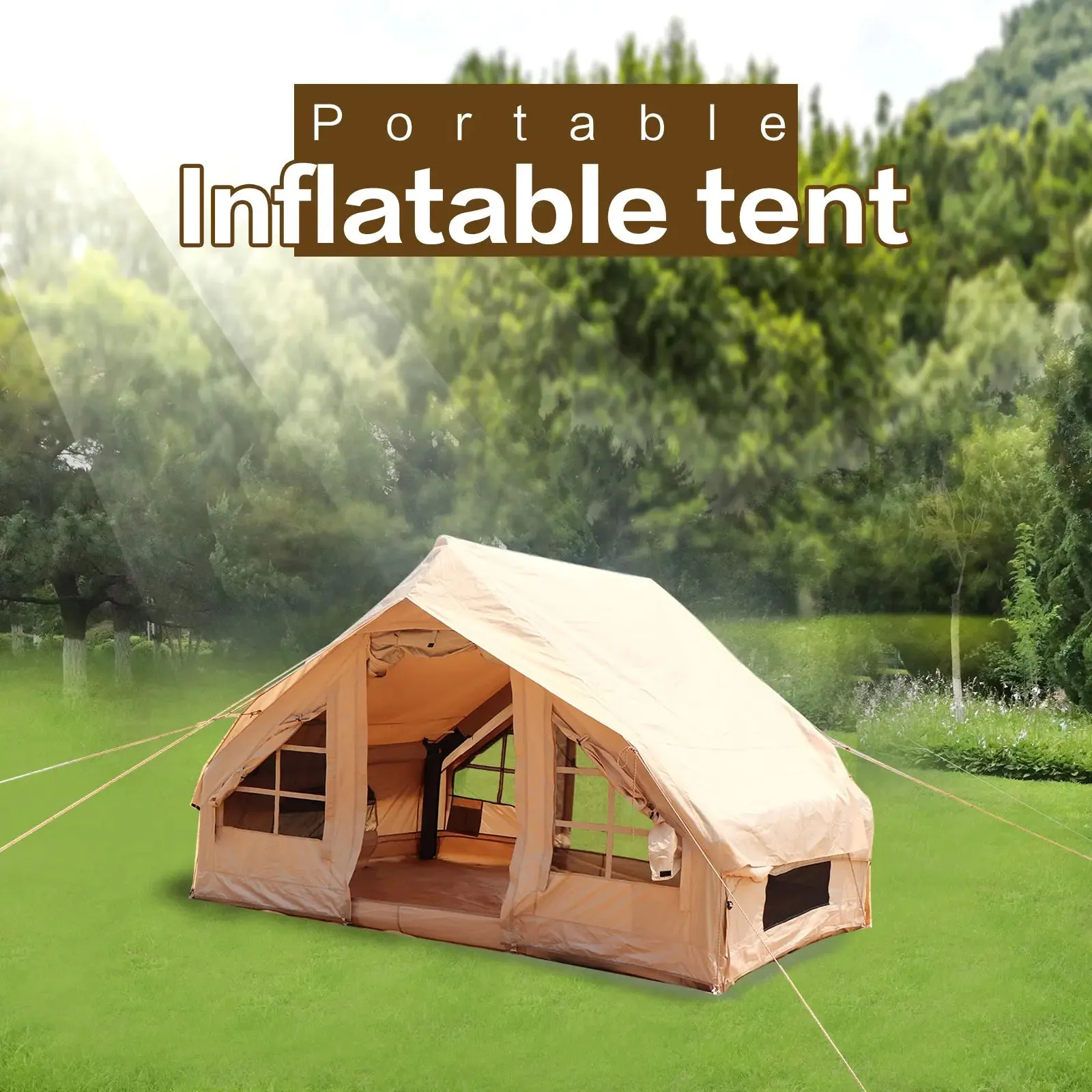 Spacious Inflatable House Tent for Camping