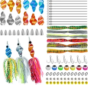 Spinner Making Kit Fishing Lure Making Kit Bass Lures Trout Lures Fisher Angler DIY Gift Spinner Bait Accessories