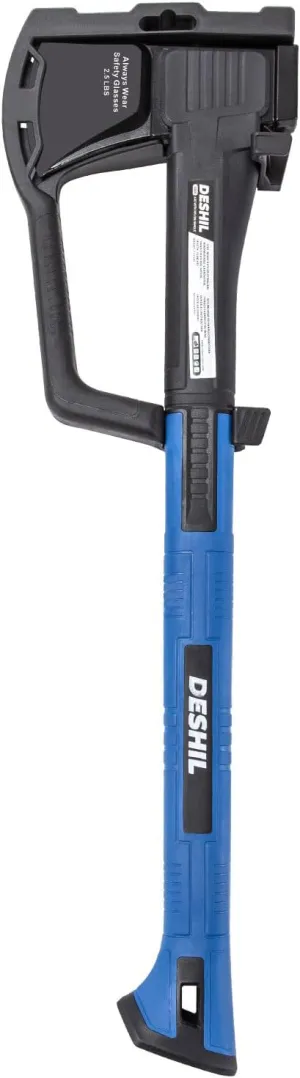 Splitting Axe, 24” 2.5 lbs Outdoor Hatchet Forged Carbon Steel Heat Treated Hand Maul Tool, Nylon Shock Reduction Handle with Anti-Slip Grip, Camping, Survival Tool, Chopping, Kindling