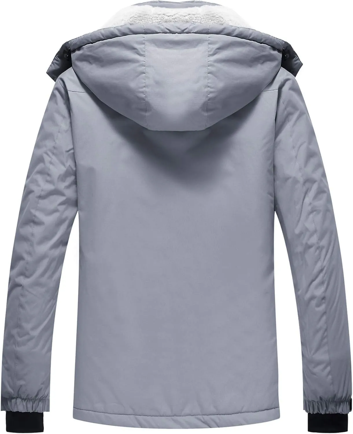 Spmor Women's Waterproof Ski Jacket Mountain Rain Winter Coat Windproof Skin Hooded Jacket
