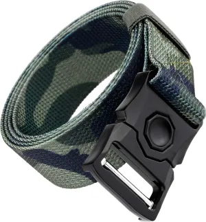 Sportmusies Tactical Belt for Men Nylon Webbing Belt with Heavy-Duty Quick-Release Buckle