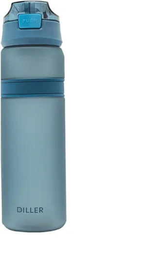 Sports Cup 6-Color Portable Water Bottle with Straws, Outdoor Sports and Fitness Drinking Bottles, Durable Plastic Bottles