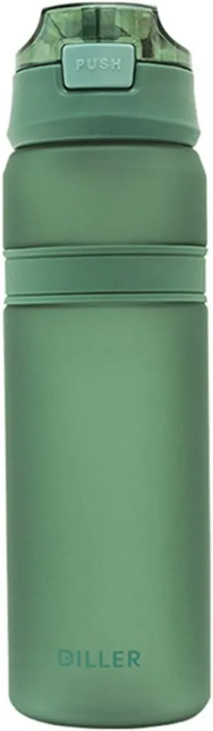 Sports Cup 6-Color Portable Water Bottle with Straws, Outdoor Sports and Fitness Drinking Bottles, Durable Plastic Bottles
