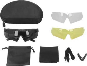Sports Sunglasses Cycling Glasses Outdoor Glasses Lightweight Windproof UV Proof Impact Resistant Cycling Glasses for Fishing Racing with 2 Lenses,Black