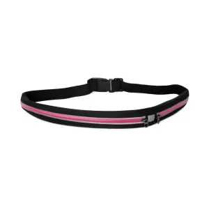 SPORX Extendable Stretch Mini Running Belt Zip Waist Pouch Black/Red