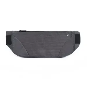 SPORX Waterproof Light Slim Running Belt Zip Waist Pouch Charcoal