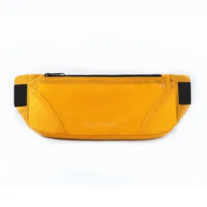 SPORX Waterproof Light Slim Running Belt Zip Waist Pouch Mustard