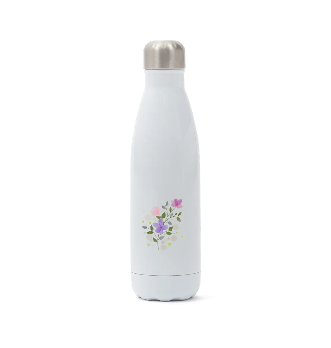Stainless Steel Pretty Flowers Water Bottle