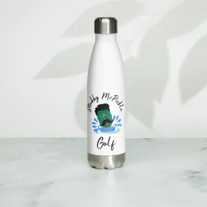 Stubby McPickle Golf White Stainless Steel Water Bottle