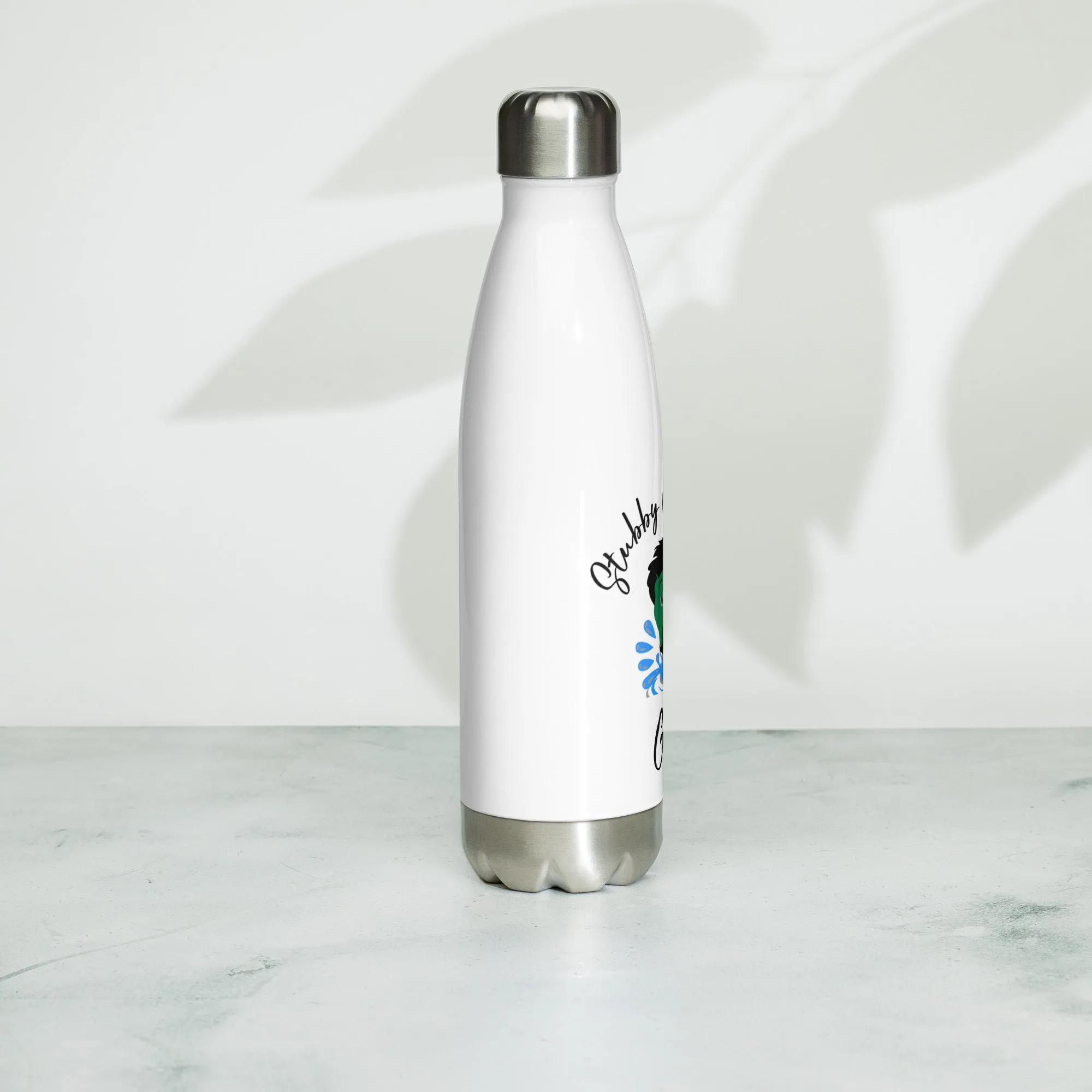 Stubby McPickle Golf White Stainless Steel Water Bottle