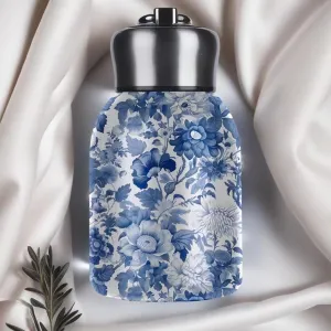 Stylish & Portable Insulated Water Bottle, Keep Drinks Hot or Cold, Leakproof Slim Stainless Steel Water Bottle, Hot Cold 24h, One-Hand Carry for Gym, Hiking, Office (Q)