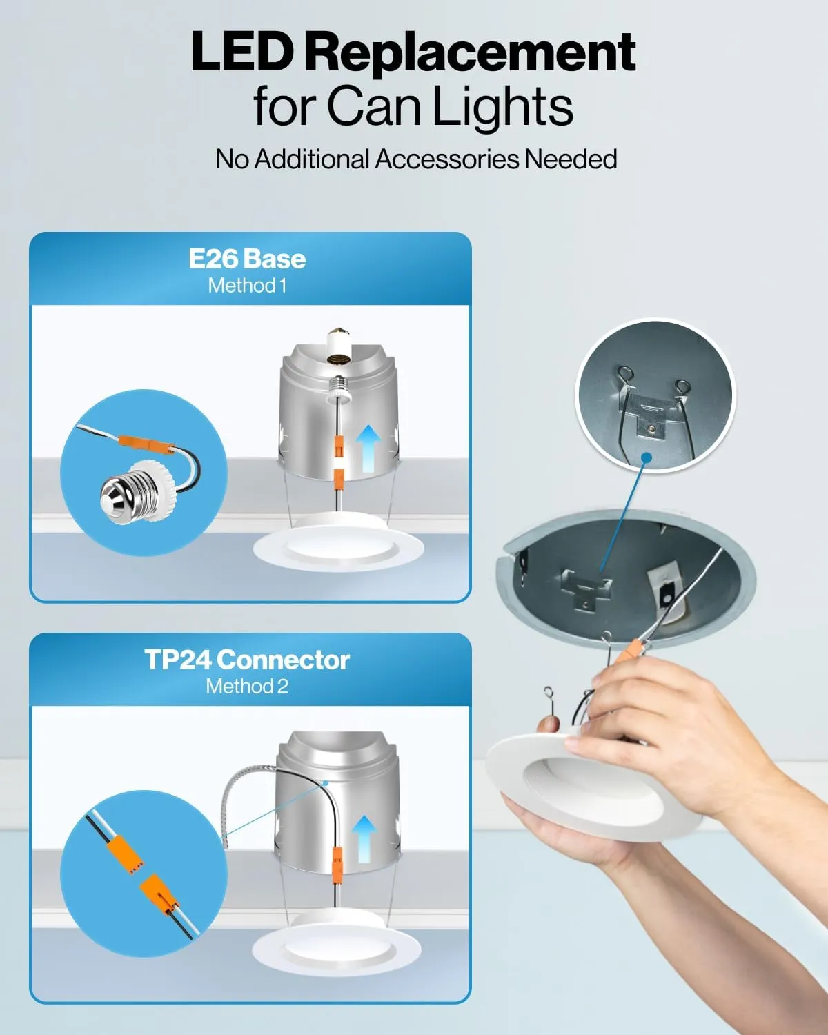 Sunco 48 Pack Recessed Lighting 6 Inch, Retrofit Can Lights, 965LM, 13W (75W Equivalent), Selectable CCT 2700K/3000K/3500K/4000K/5000K, Dimmable, Baffle Trim, Damp Rated UL