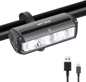 Super Bright LED Bike Light USB Rechargeable Bicycle Headlight-5 Modes, Easy to Install,IPX5 Waterproof,Road Safety