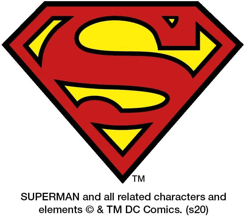 Superman Super Mom Shield Logo, THERMOS STAINLESS KING Stainless Steel Food Jar with Folding Spoon, Vacuum insulated & Double Wall, 16oz