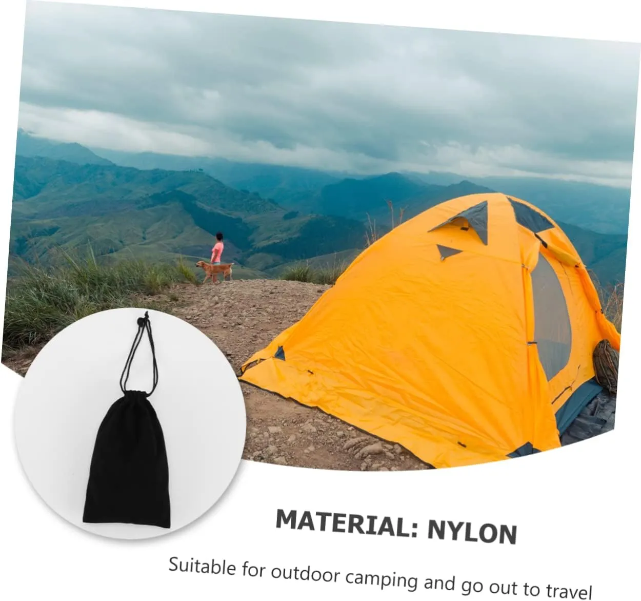 SUPVOX 12 Pcs 4 Tent Canopy Pull Rope Reflective Wind Rope Teepee Fluorescent Tent Rope Guy Lines Hiking