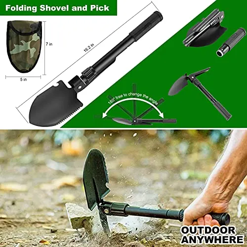 Survival Kit & First Aid Kit,142Pcs Professional Survival Gear & Equipment