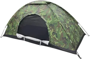 Sutekus Camping Tent Lightweight Backpacking Tent Camouflage Outdoor Equipment for Camping Hiking Biking Trip Upgraded Large Space