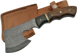 SZCO Supplies Damascus Hatchet Axe with Walnut Handle