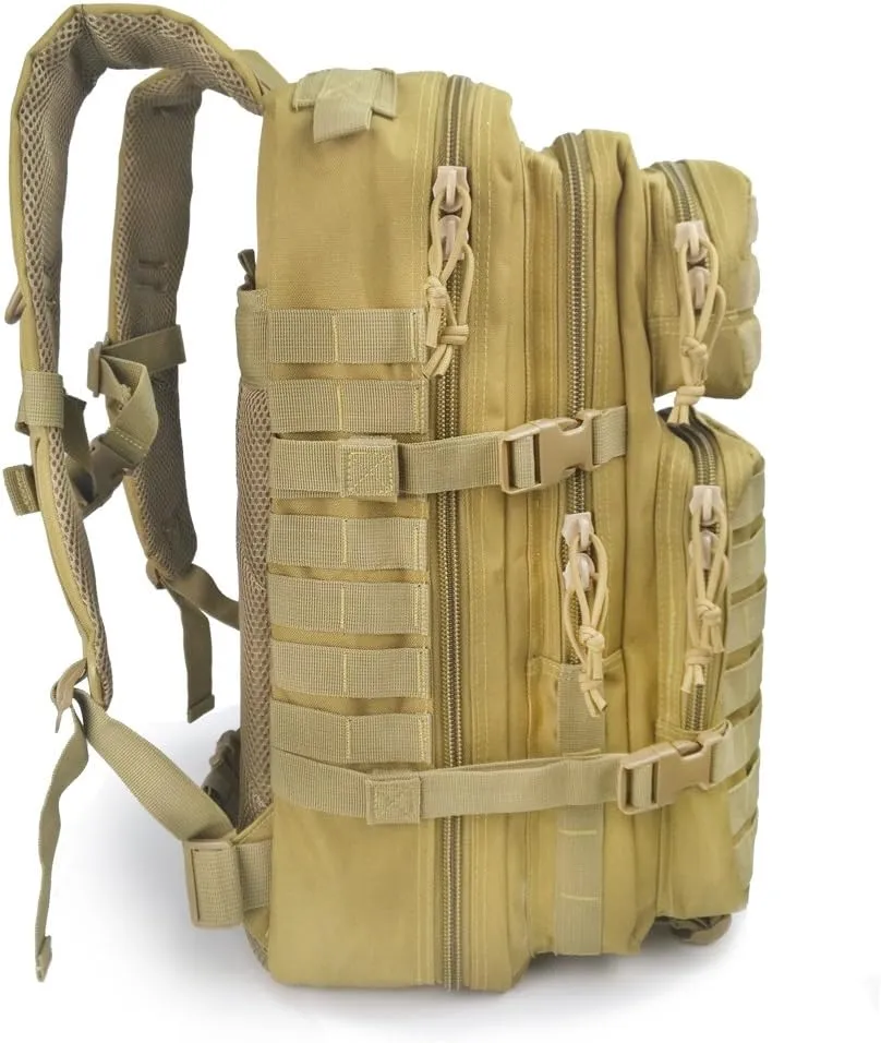 Tactical Backpack Waterproof Army Molle Assault Pack Bug Out Survival Bag Backpack