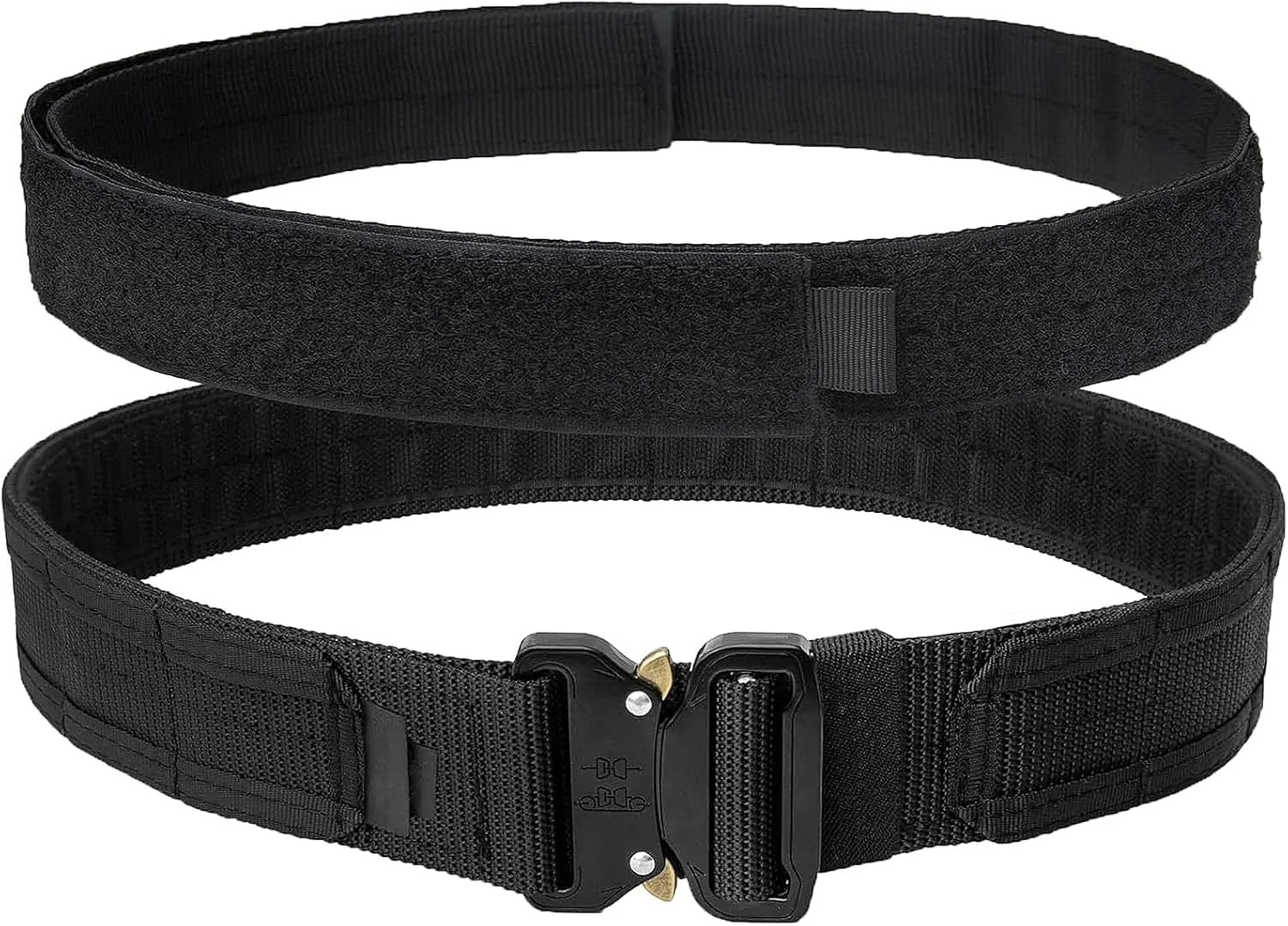 Tactical Battle Belt 1.75" - with 1.5" Inner Belt,Quick-Release Molle Nylon Gun Rigger Belt for Combat,Duty Belts