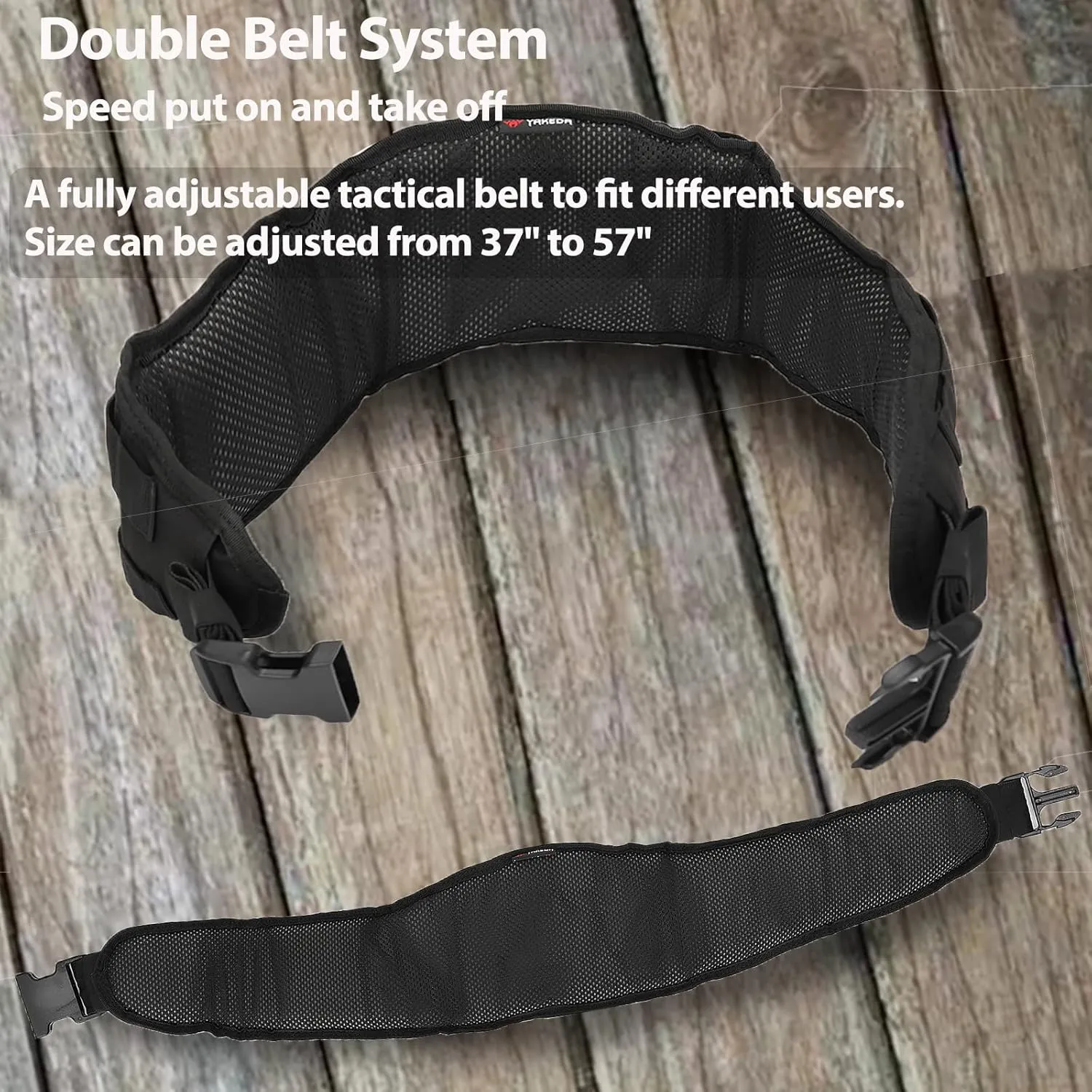 Tactical Battle Belt-Airsoft Belt Duty Belts Law Enforcement Utility Belt Police Belt Set 5 PCS