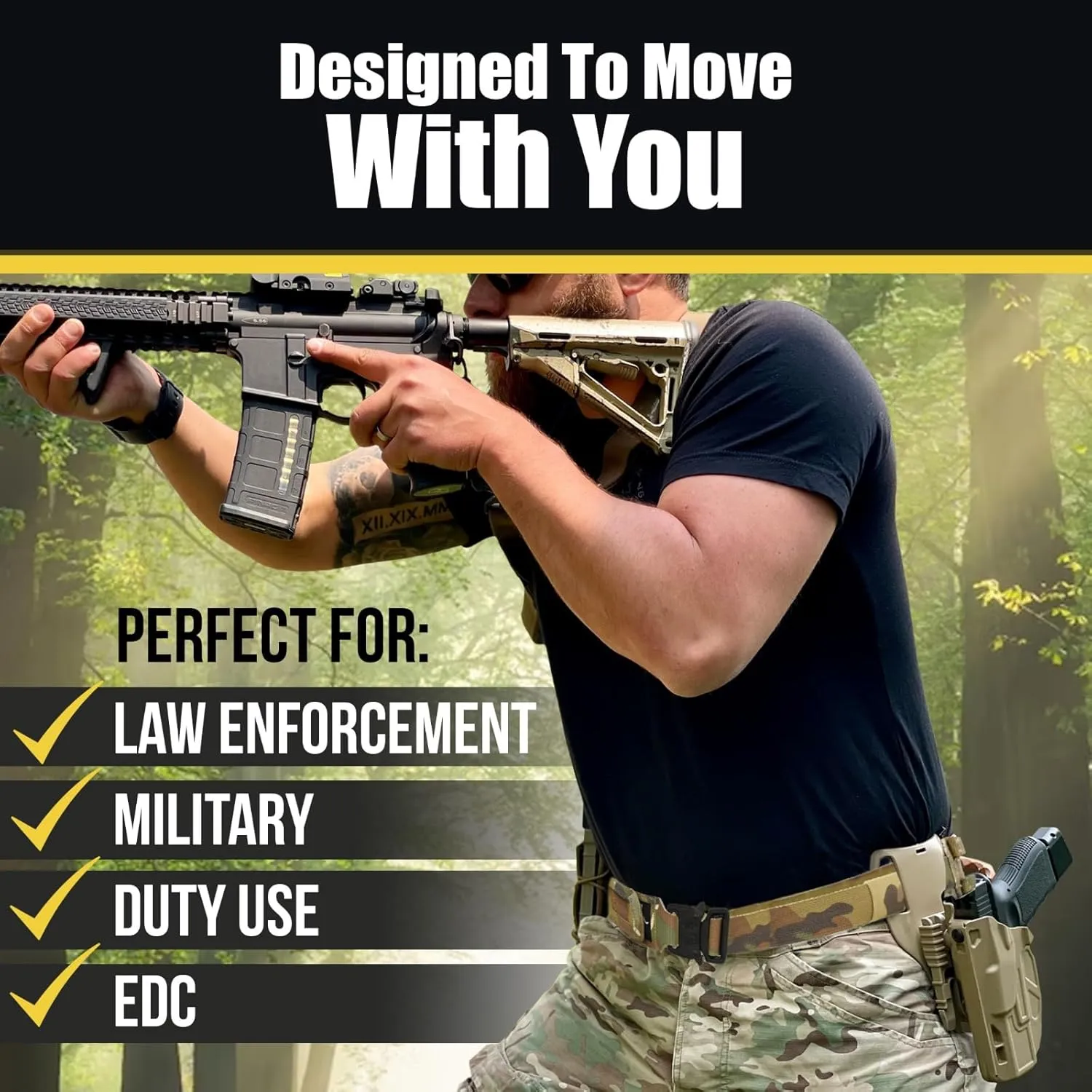 TACTICAL BATTLE BELT | Navy SEAL Designed, Tested & Guaranteed| Tactical & MOLLE Gear
