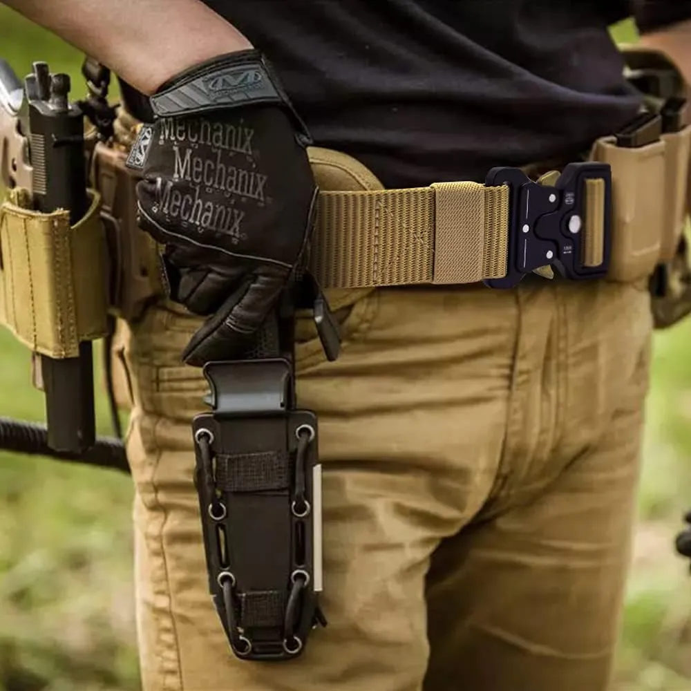Tactical Belt combination with Rigger's Heavy Duty Belt Pad & Shoulder Strap Expedition full Kit 8 in 1