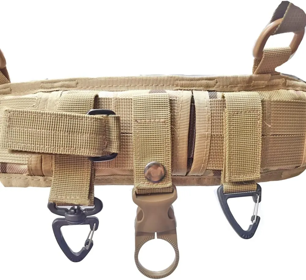 Tactical Belt combination with Rigger's Heavy Duty Belt Pad & Shoulder Strap Expedition full Kit 8 in 1