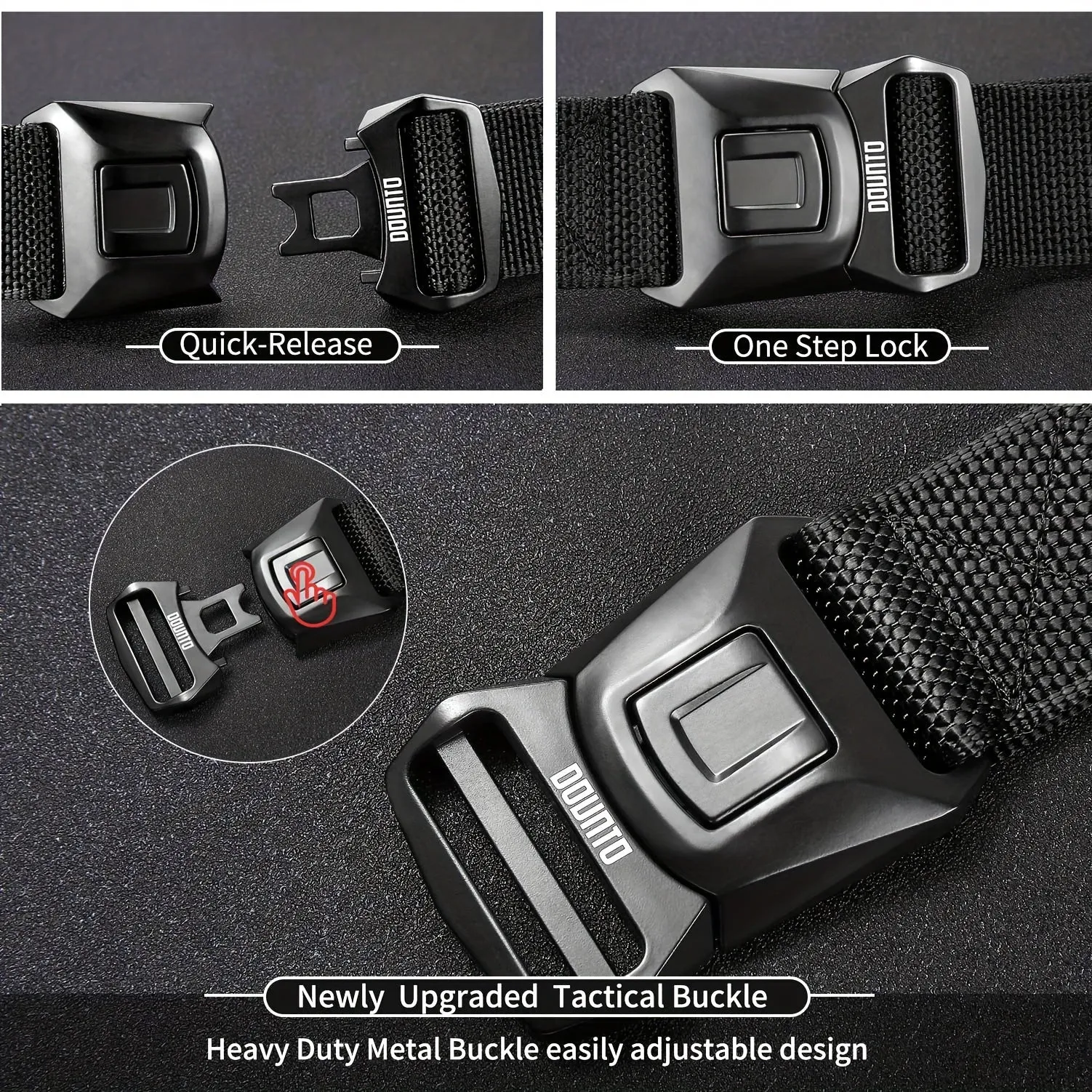 Tactical Quick Release Belt for Men Nylon Alloy Buckle Outdoor Training