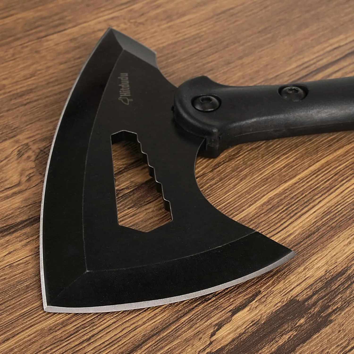 Tactical Tomahawk, Throwing Axe with Sheath, Camping Hatchet with Spike, Nylon Fiber Handle for Outdoor Survival Hiking Camping
