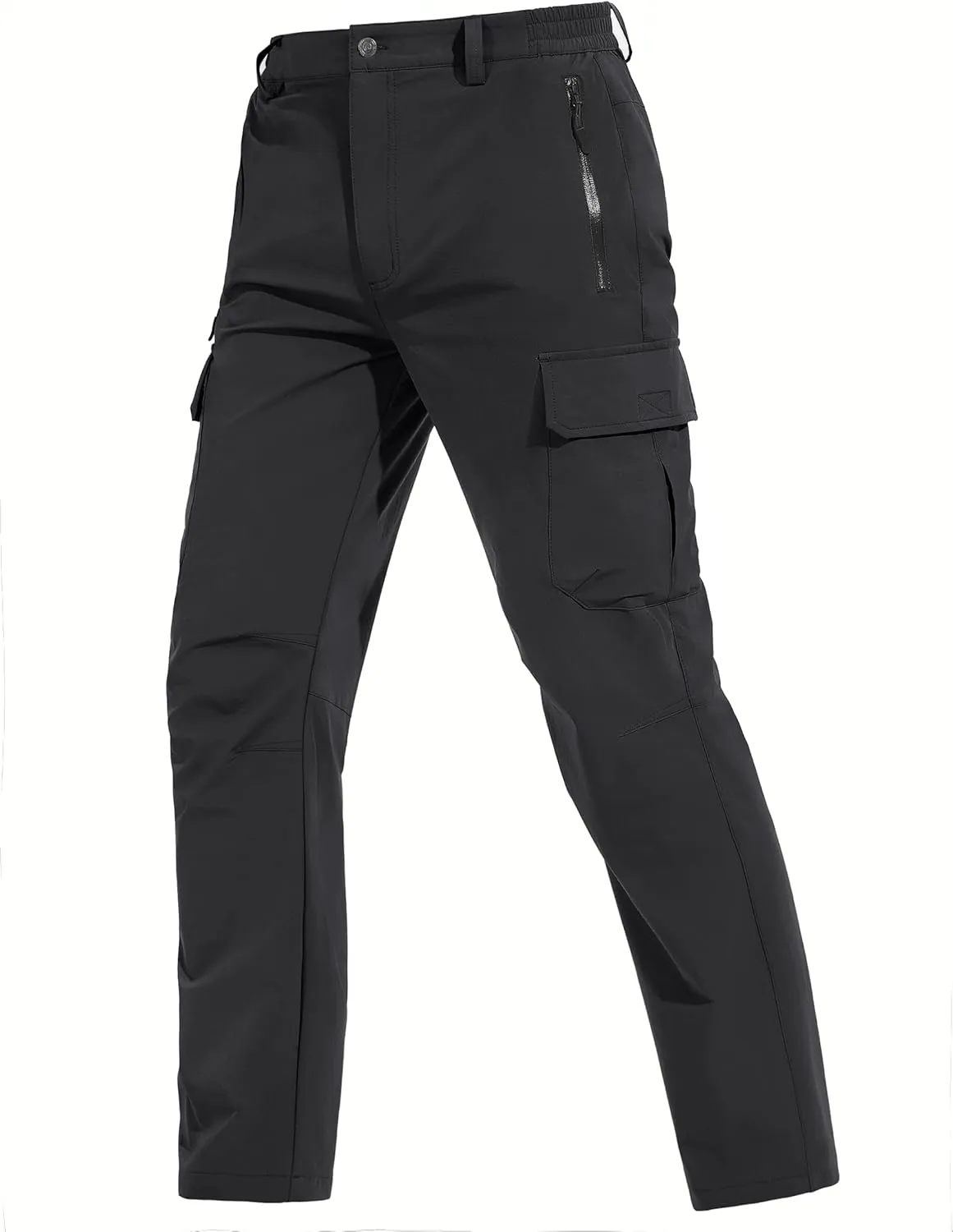TACVASEN Men's Cargo Pants 5 Pockets Water Resistant Lightweight Quick Dry Ripstop Stretch Pants for Hiking Work Travel