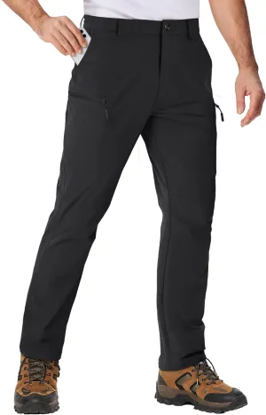 TACVASEN Men's Hiking Cargo Pants with 6 Pockets Lightweight Water Resistant Quick Dry Travel Work Pants Tactical Outdoor